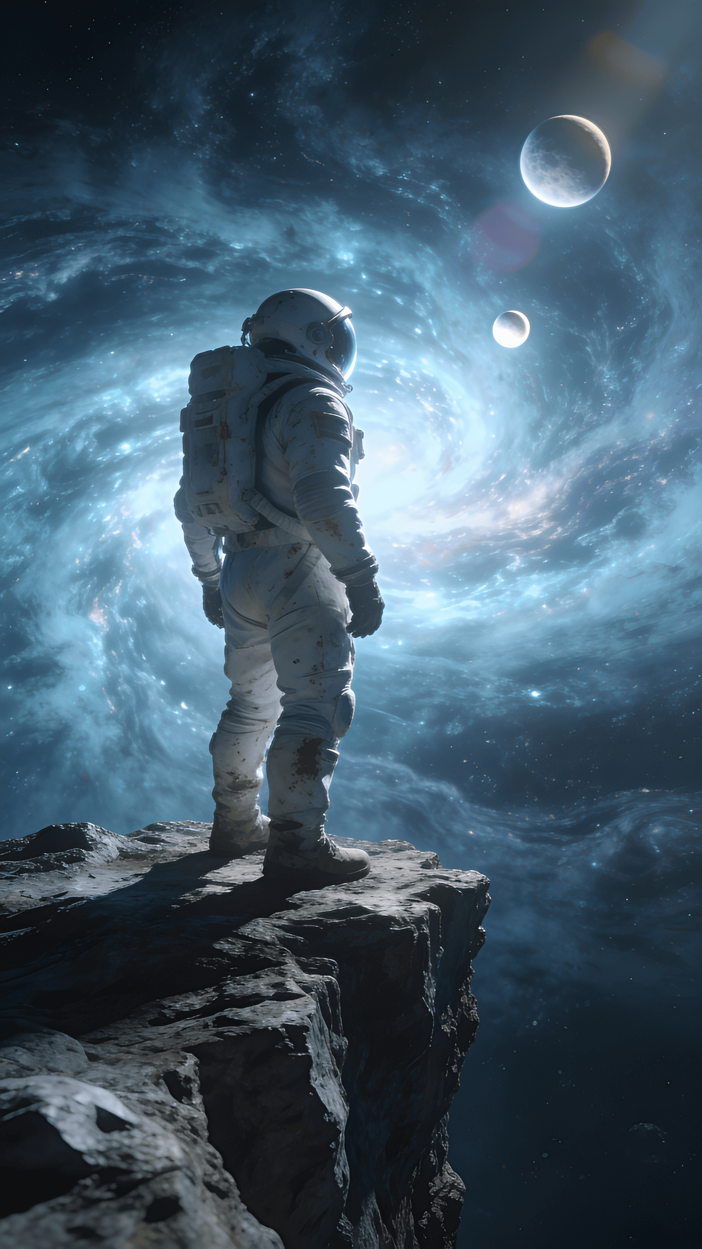 Deep space — cinematic scene generated in Koliva