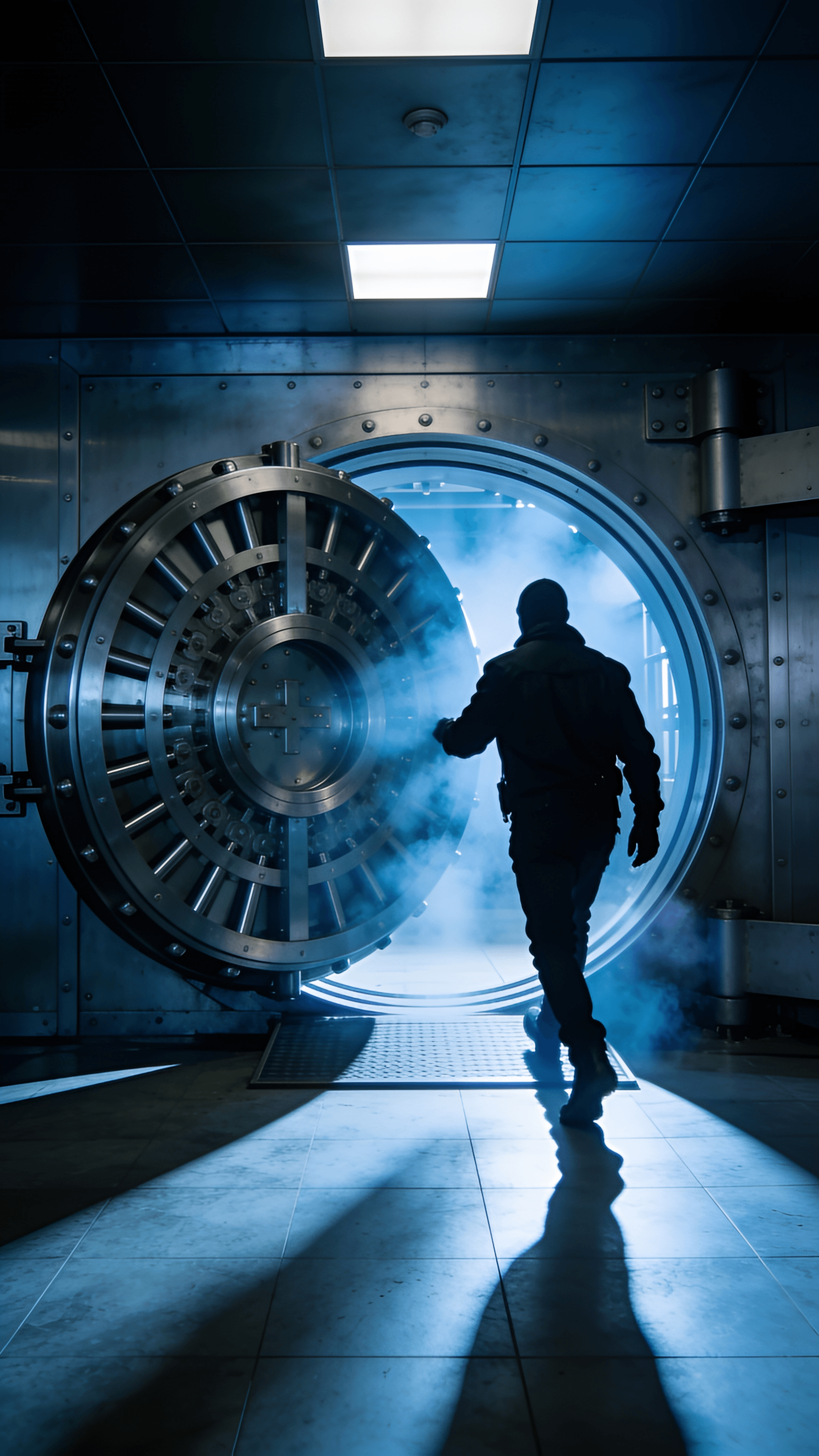 The heist — cinematic scene generated in Koliva