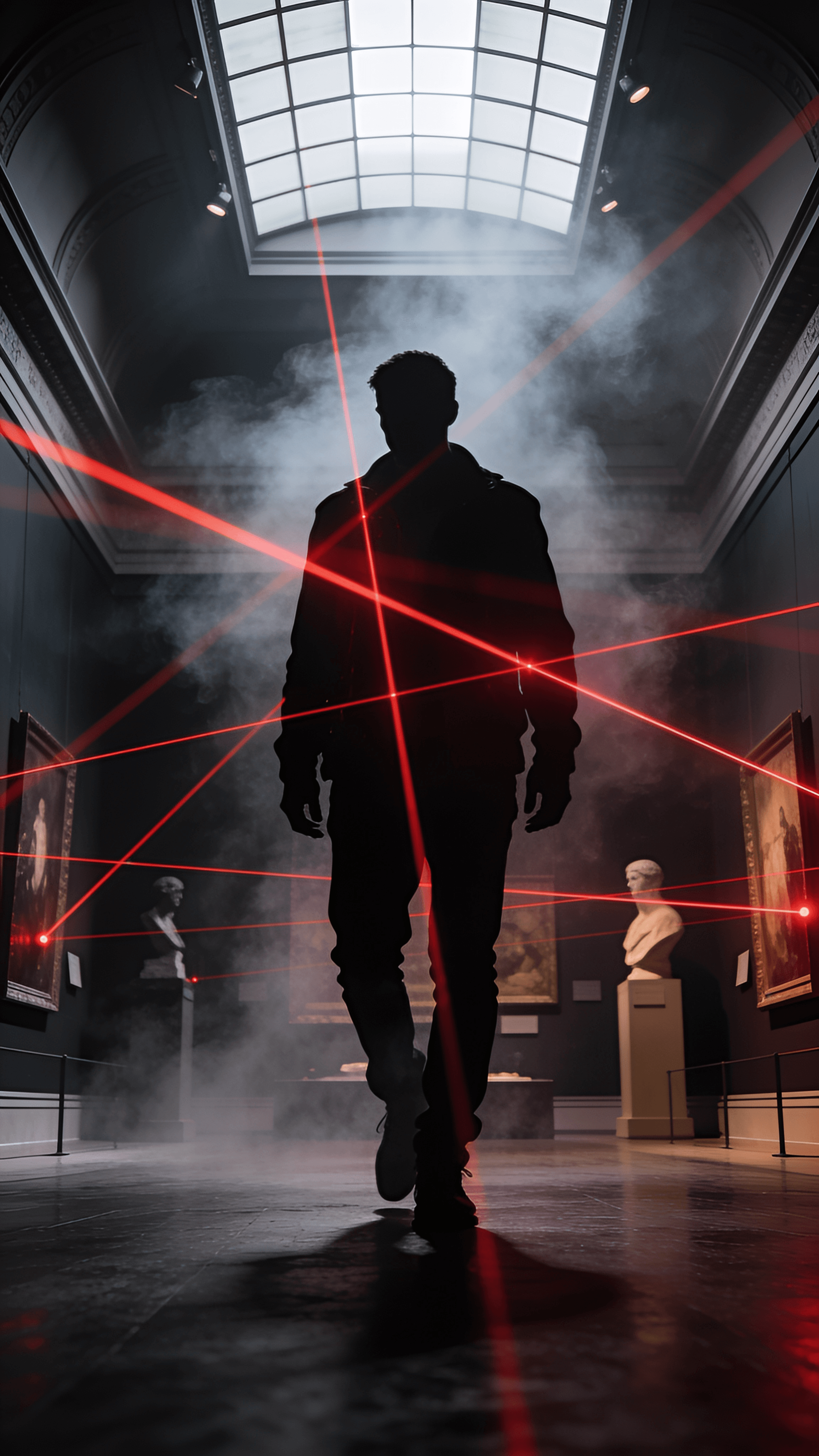 Infiltration — cinematic scene generated in Koliva